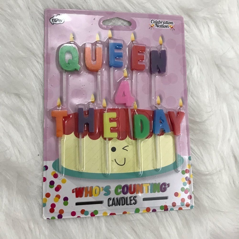 Queen 4 The Day Birthday Candles NWT Who’s Counting